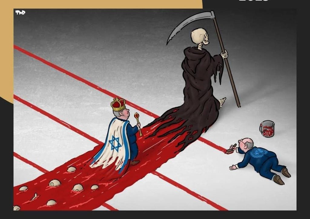 يدين جرائم الاحتلال وإبادة الفلسطينيين.. رسام هولندي يفوز بأفضل كاريكاتير في أوروربا