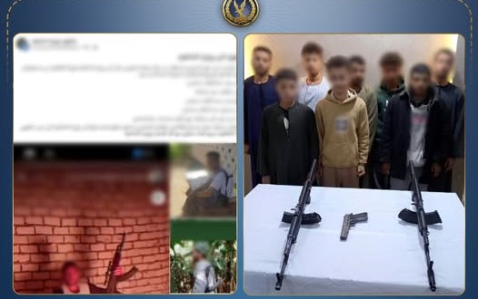 الأمن يضبط 4 أشخاص بتهمة ممارسة أعمال البلطجة والأتجار بالأسلحة والمخدرات