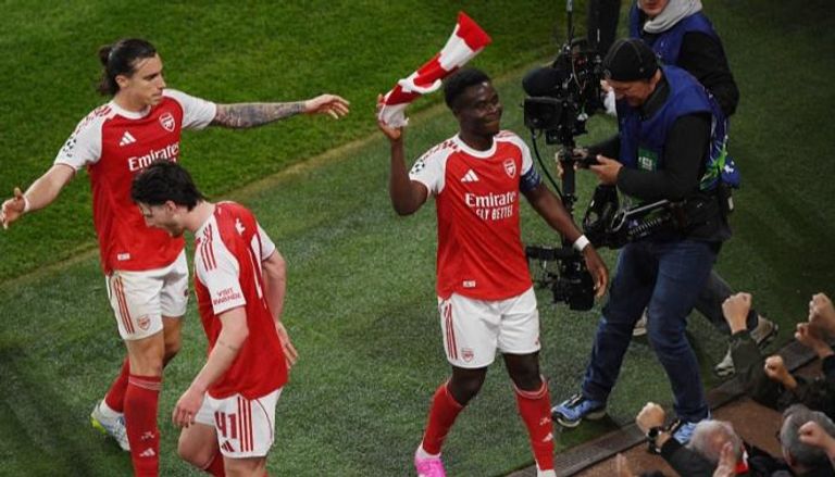 على حساب أتليتكو مدريد.. لاعبو آرسنال يحتفلون بتأهلهم لنهائي دوري أبطال أوروبا